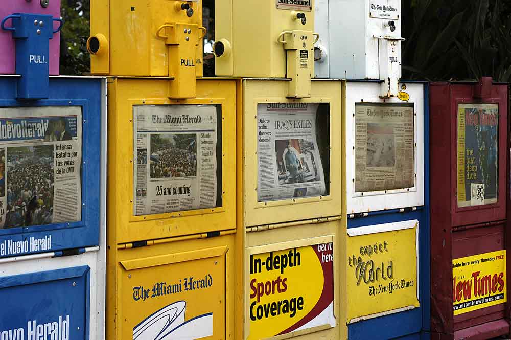 Zeitungsst�nder in Miami