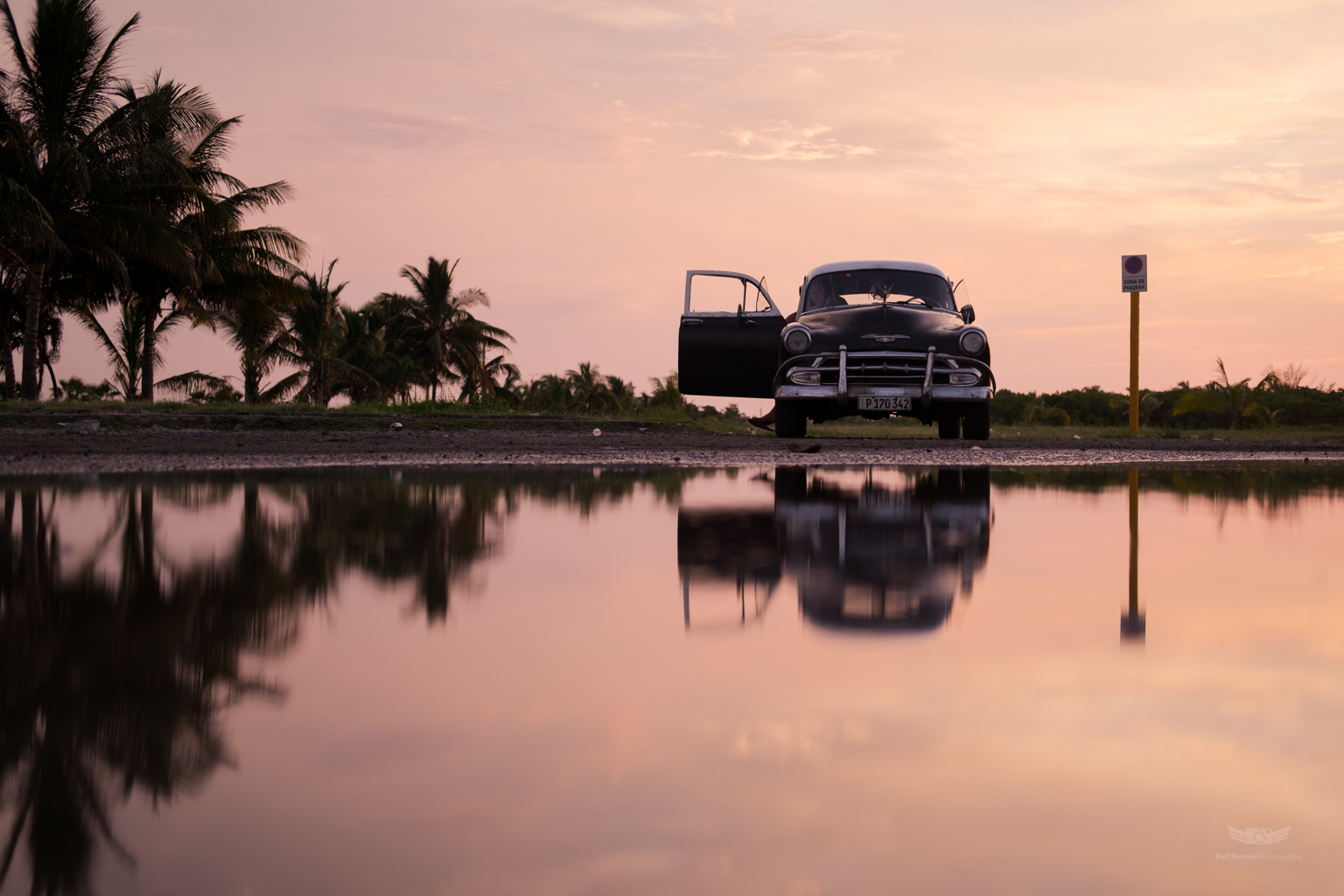 Classic Car Reflection, Varadero, Cuba