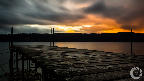 Sunset at a pier